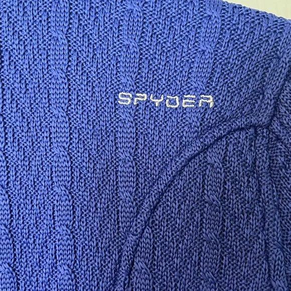 Spyder Women's Royal Blue Jacket with Teal Zipper - Picture 3 of 8